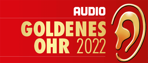 Auszeichnung von Audio - Goldenes Ohr 2022